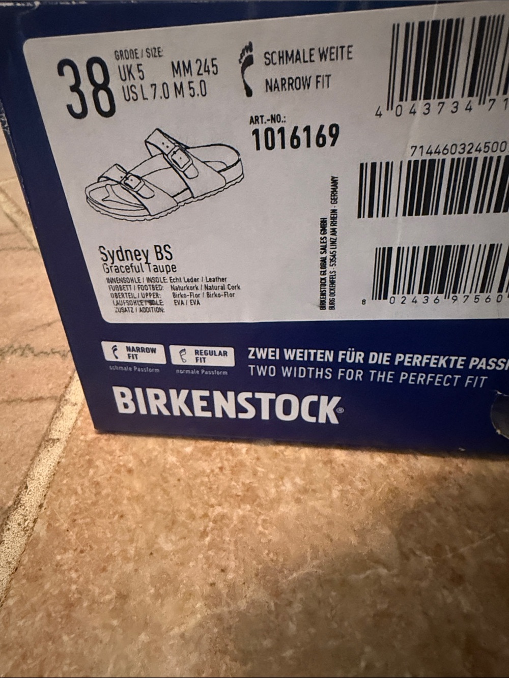 Birkenstock Kids Sydney BS Sandals in Graceful Taupe